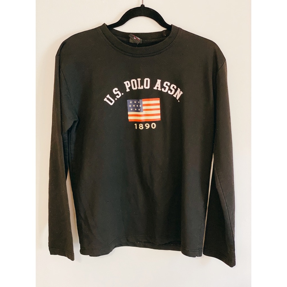 U.S. POLO ASSN. 1890 American Flag Light Sweater